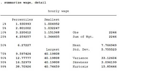 Summarize output