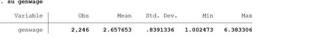 Summarizing generated variable