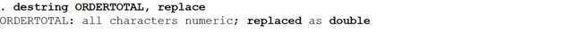 Result of destringing a numeric variable